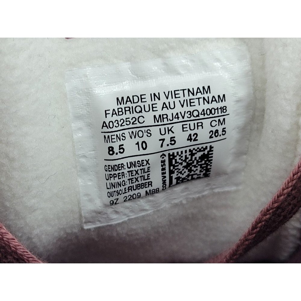 Converse Run Star Hike Platform High Stripe Knit Shoes Mens 8.5 Women 10 A03252C - Picture 4 of 8